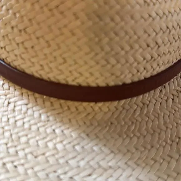 NWT rag & bone packable straw Fedora hat - Picture 3 of 4